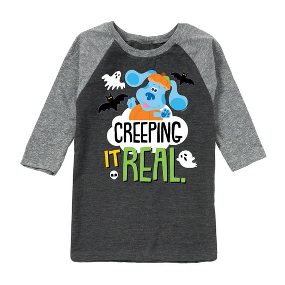 Blue's Clues - Creeping It Real - Toddler And Youth Raglan Graphic T-Shirt