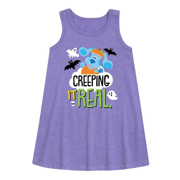 Blue's Clues - Creeping It Real - Toddler and Youth Girls A-line Dress