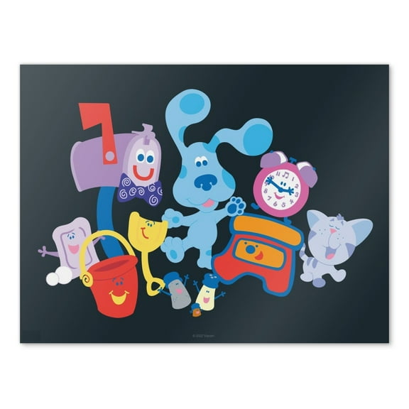 Blue's Clues Friend Group Wall Art Picture Paper Poster Dcor Home Decoration