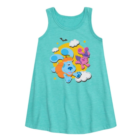 Blue's Clues - Full Moon - Toddler and Youth Girls A-line Dress