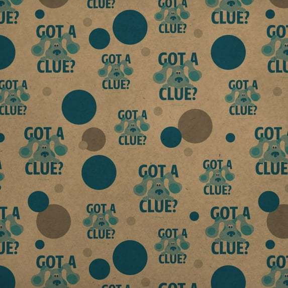 Blue's Clues Got a Clue Premium Kraft Gift Wrap Wrapping Paper Roll