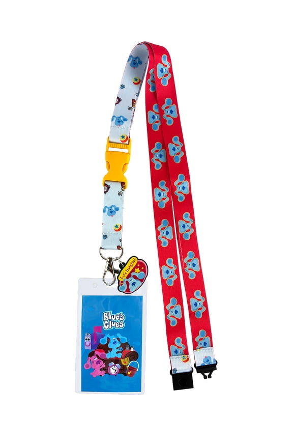 Blue's Clues Lanyard Let's Imagine Design Breakaway ID Badge Holder Keychain