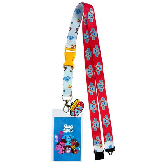 Blue's Clues Lanyard Let's Imagine Design Breakaway ID Badge Holder Keychain