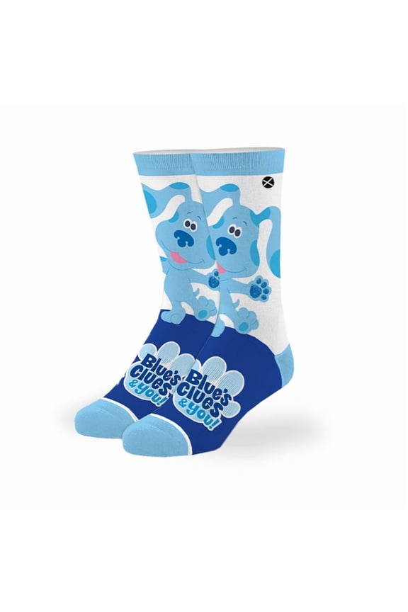 Blues Clues  Big Kids Unisex Novelty Crew Socks  Colorful Cartoon Graphic Print  Soft