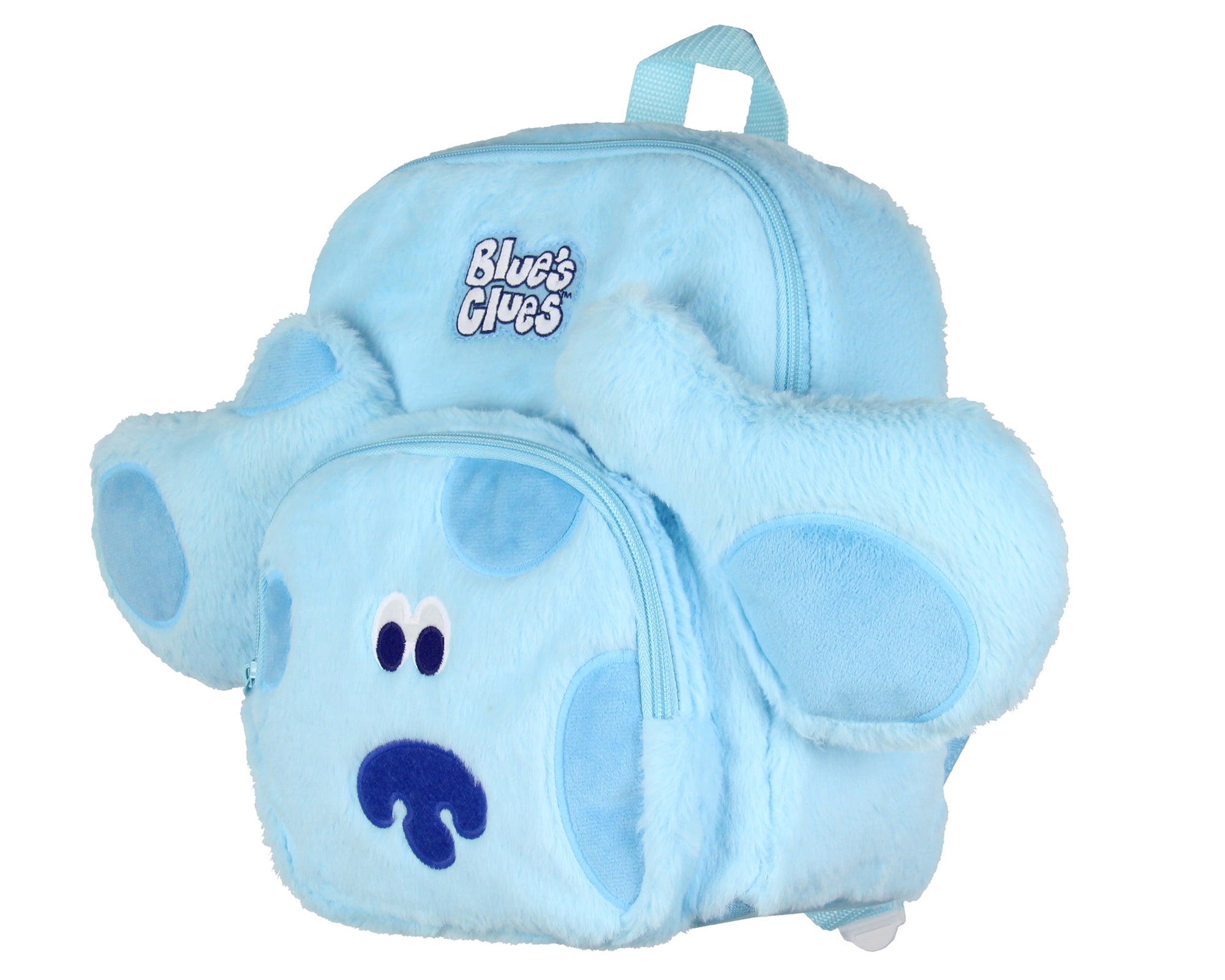 PJAMMY Blue's Clues Plush Character Cartoon Face 12 Inch Backpack For Daily Use