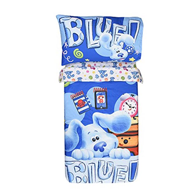 Blue's Clues Toddler Bedding Set 3 Piece Sheet Set for Kids with