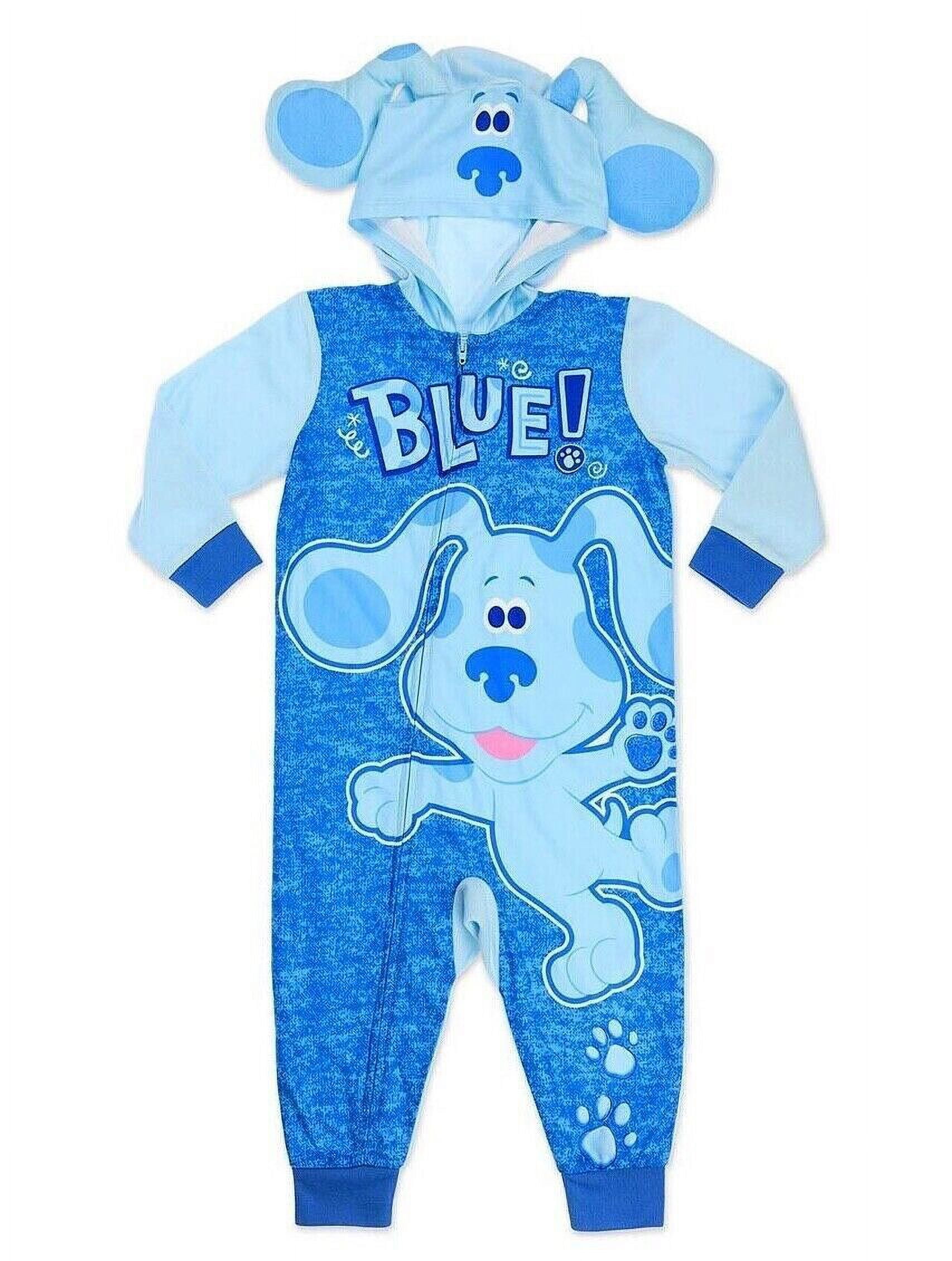 Blue's Clues Toddler Boys' Hooded Blanket Sleeper with 3D Ears, Sizes