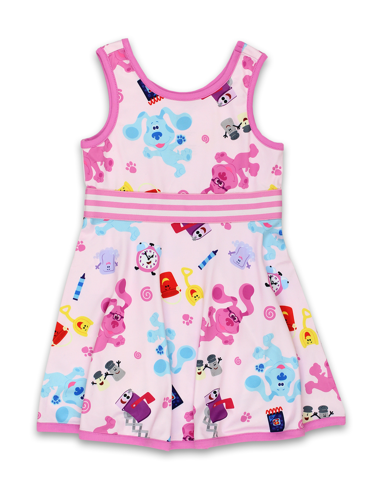 Blue's Clues Toddler Girls Fit and Flare Ultra Soft Dress BCG015DS