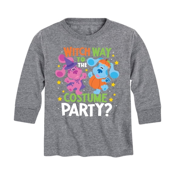 Blue's Clues & You! - Witch Way To The Costume Party - Toddler And Youth Long Sleeve Graphic T-Shirt