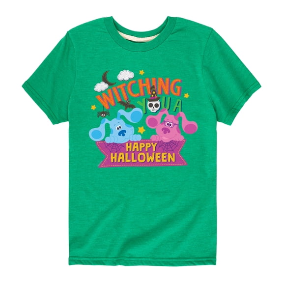 Blue's Clues - Witching You A Happy Halloween - Toddler And Youth Short Sleeve Graphic T-Shirt