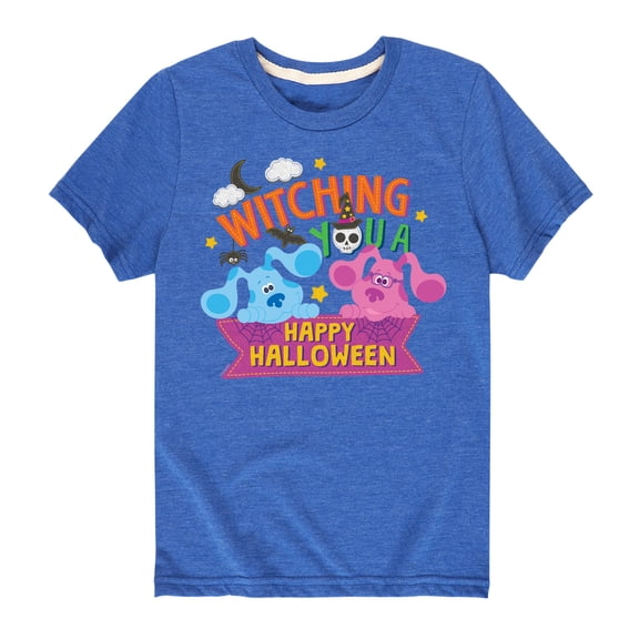 Blue's Clues - Witching You A Happy Halloween - Toddler And Youth Short Sleeve Graphic T-Shirt
