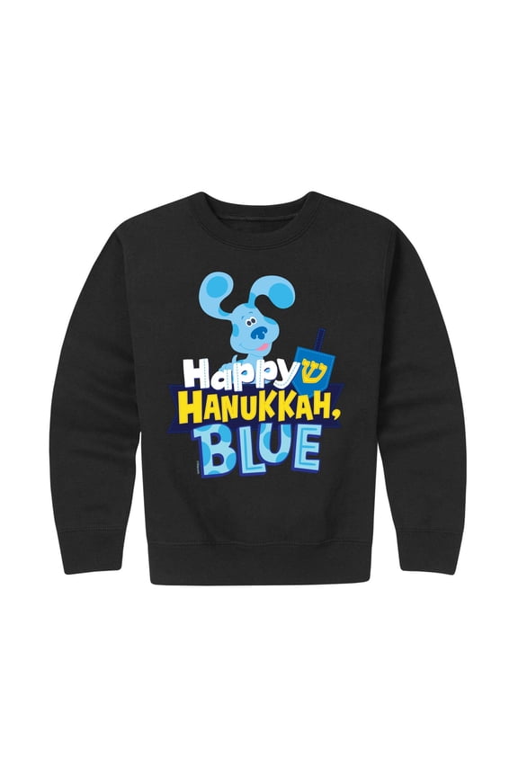 Blues Clues & You - Happy Holiday Blue - Toddler And Youth Crew Fleece Sweatshirt