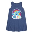 thumbnail image 1 of Blue's Clues & You! - All The Colors Of The Rainbow Are Beautiful - Toddler and Youth Girls A-line Dress, 1 of 5