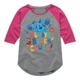 thumbnail image 1 of Blue's Clues & You! - Always Blue's Clues - Toddler & Youth Girls Raglan Graphic T-Shirt, 1 of 4