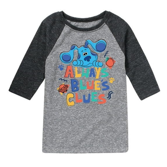 Blue's Clues & You! - Always Blue's Clues - Toddler & Youth Raglan Graphic T-Shirt