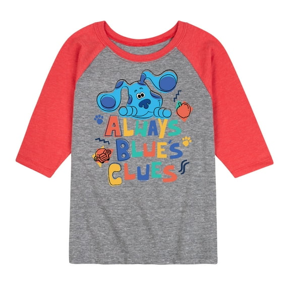 Blue's Clues & You! - Always Blue's Clues - Toddler & Youth Raglan Graphic T-Shirt