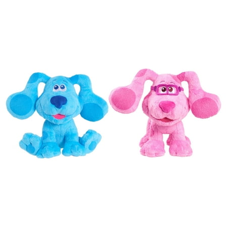 Blue's Clues & You! Beanbag Plush Bundle, Blue and Magenta in Glasses,  Kids Toys for Ages 3 Up, Gifts and Presents