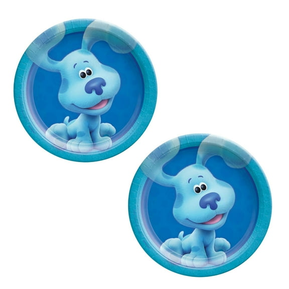 Blue's Clues & You! Birthday Party Supplies - Blue's Clues 7" Paper Cake Plates - 16ct