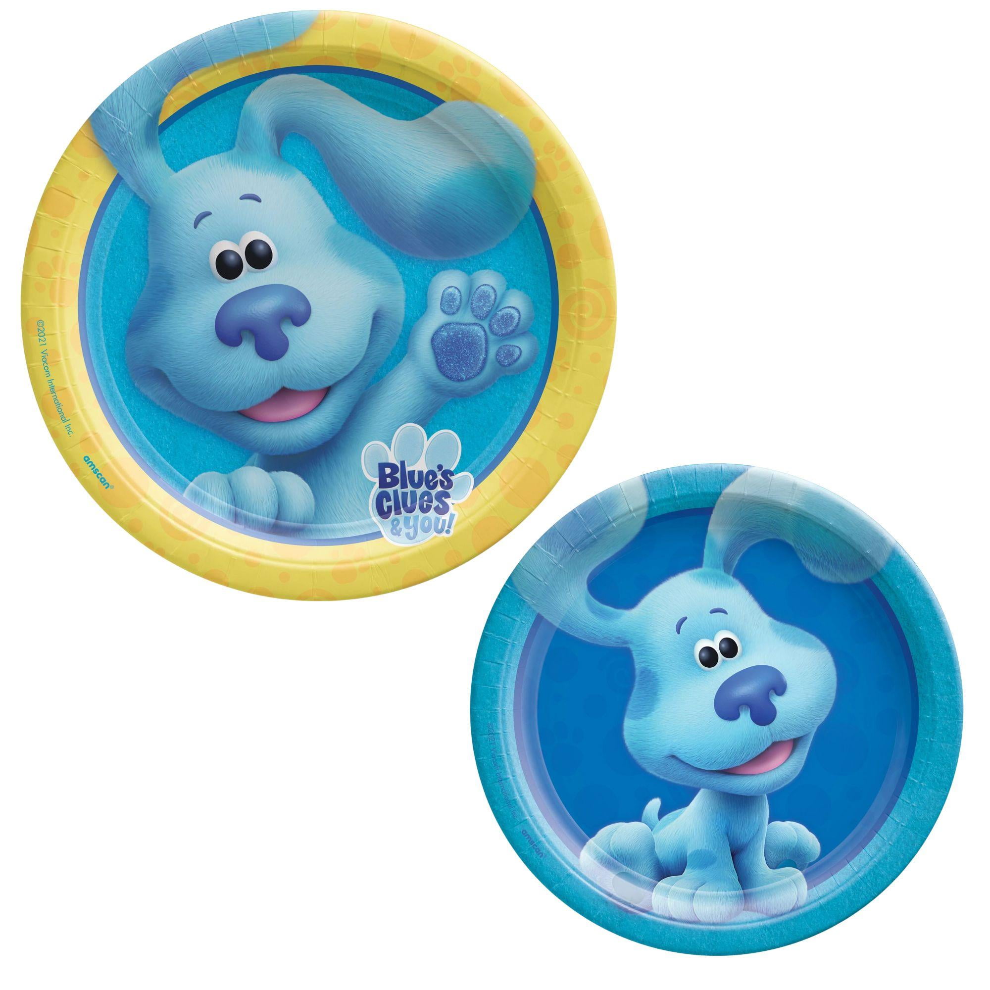 Blue's Clues & You! Birthday Party Supplies - Blues Clues Lunceon Plates & Blues Clues Cakes Plates - 16ct