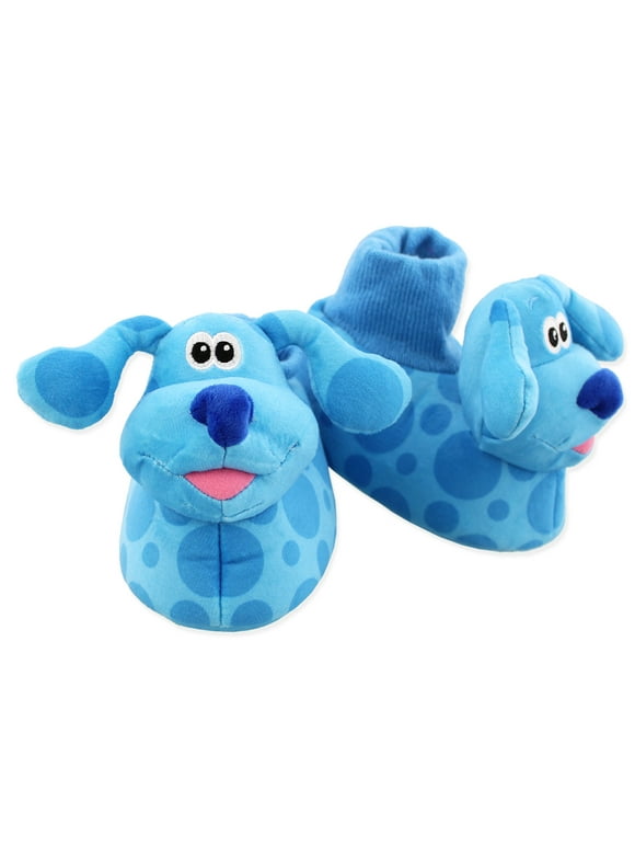 Blue's Clues & You Blue Toddler Plush 3D Sock Top Slippers CH89308