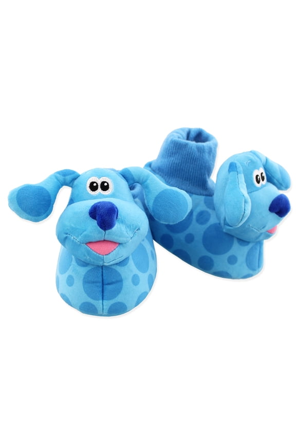 Blue's Clues & You Blue Toddler Plush 3D Sock Top Slippers CH89308