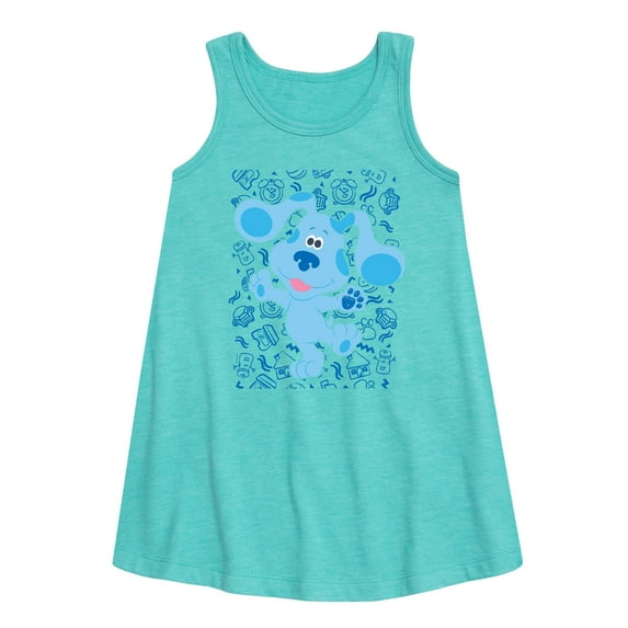 Blue's Clues & You! - Blue Waves Hello - Toddler & Youth Girls A-line Dress
