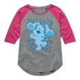 thumbnail image 1 of Blue's Clues & You! - Blue Waves Hello - Toddler & Youth Girls Raglan Graphic T-Shirt, 1 of 4