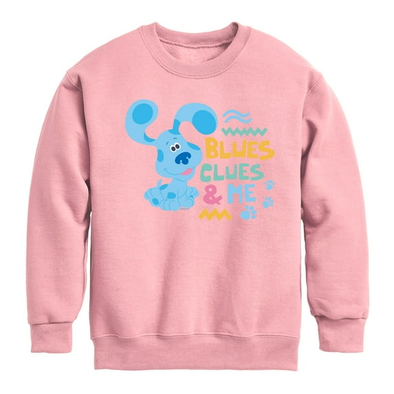 Blue's Clues & You! - Blue's Clues & Me - Toddler & Youth Crewneck Fleece Sweatshirt