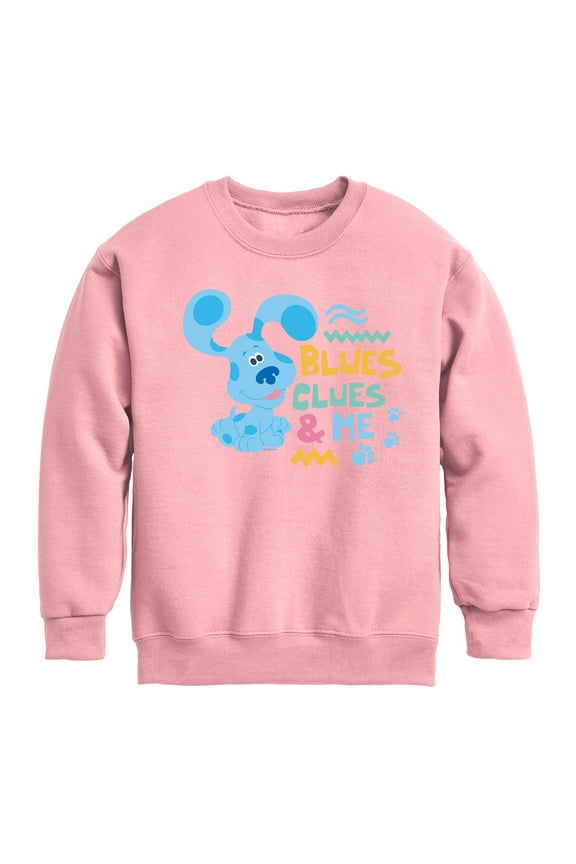 ! - Blue's Clues & Me - Toddler & Youth Crewneck Fleece Sweatshirt