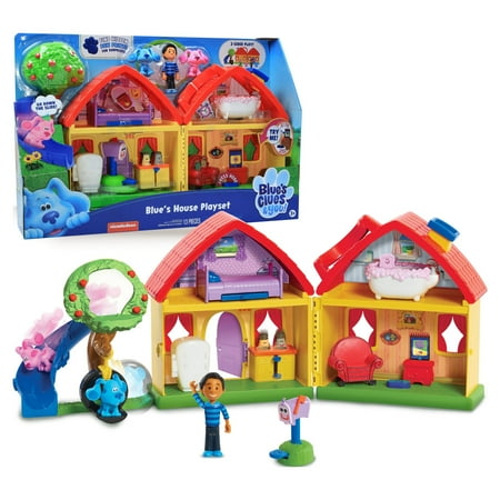 Blue’s Clues & You! Blue’s House Playset, 13 pieces, Kids Toys for Ages 3 Up, Gifts and Presents