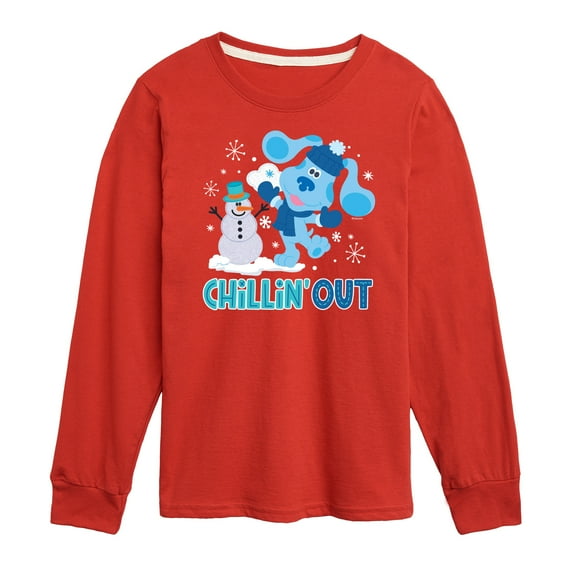 Blue's Clues & You! - Chillin' With My Snowmies - Toddler And Youth Long Sleeve Graphic T-Shirt