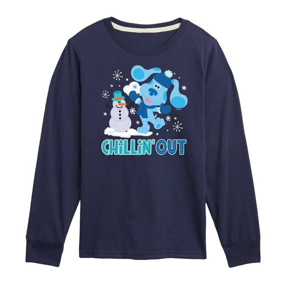Blue's Clues & You! - Chillin' With My Snowmies - Toddler And Youth Long Sleeve Graphic T-Shirt