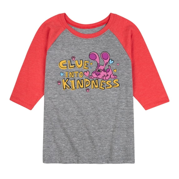 Blue's Clues & You! - Clue into Kindness - Toddler & Youth Raglan Graphic T-Shirt