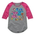 thumbnail image 1 of Blue's Clues & You! - Cute & Clued In - Toddler & Youth Girls Raglan Graphic T-Shirt, 1 of 4