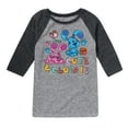 thumbnail image 1 of Blue's Clues & You! - Cute & Clued In - Toddler & Youth Raglan Graphic T-Shirt, 1 of 4