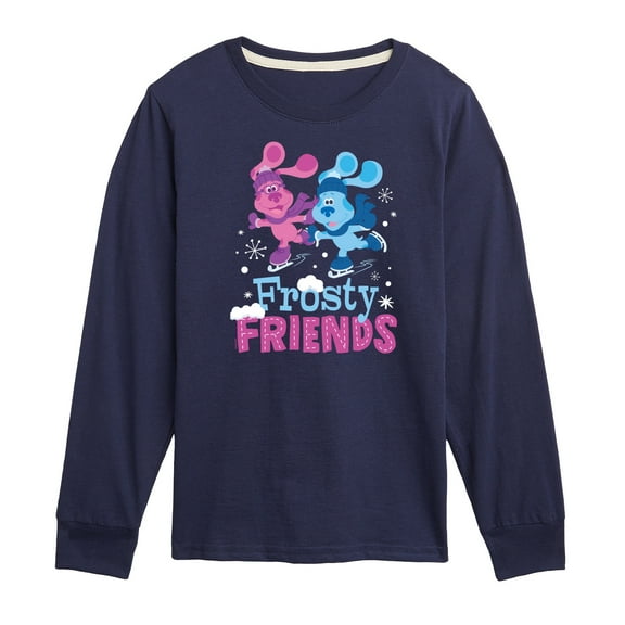 Blue's Clues & You! - Frosty Friends - Toddler And Youth Long Sleeve Graphic T-Shirt