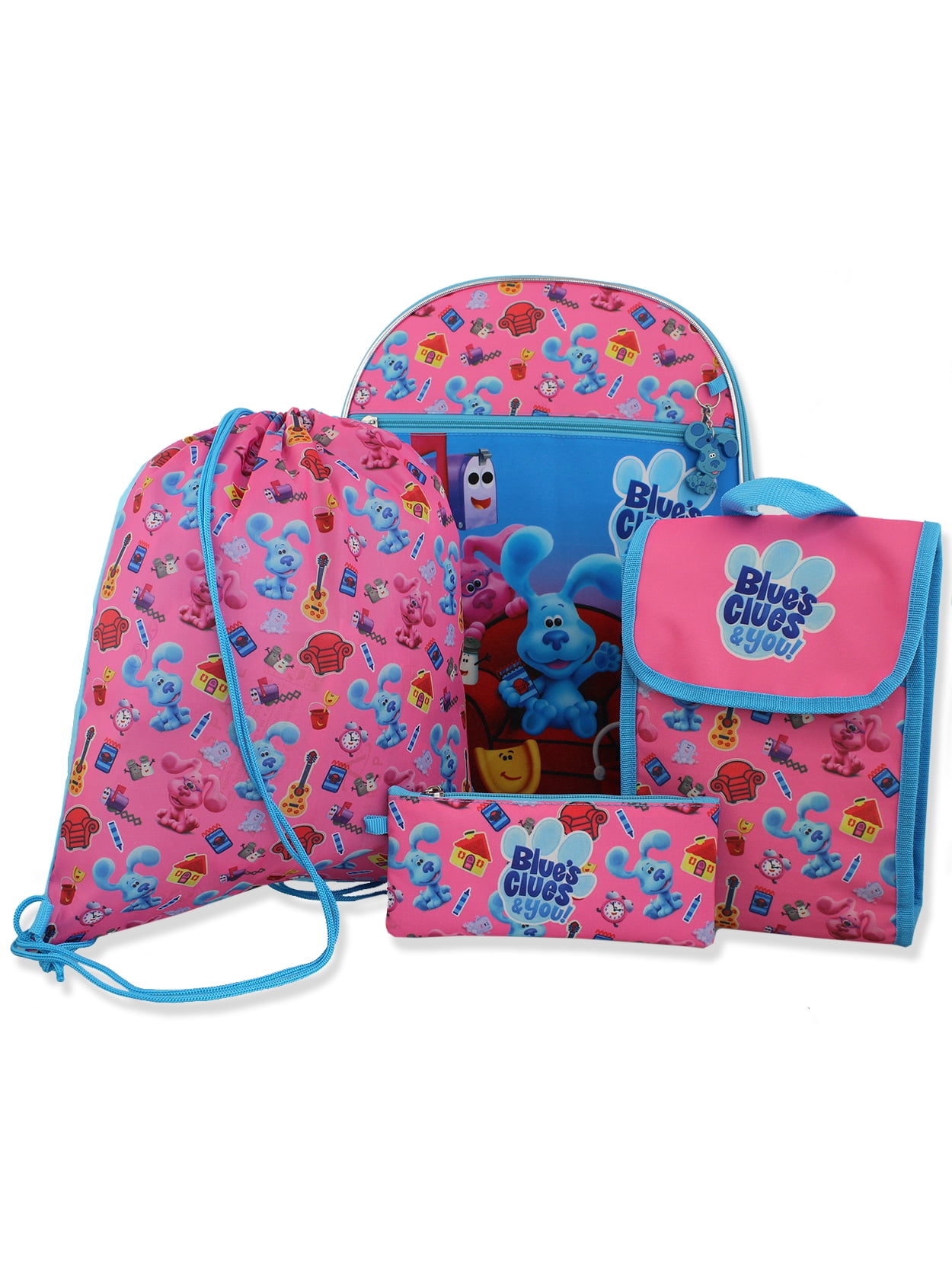 Blue's Clues & You Girls 16" Backpack 5 piece School Set BCCF5A4YT
