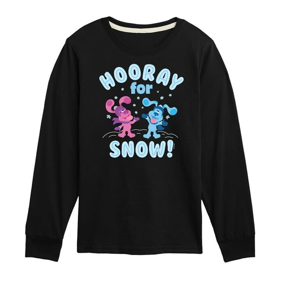 Blue's Clues & You! - Hooray For Snow - Toddler And Youth Long Sleeve Graphic T-Shirt