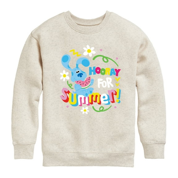 Blue's Clues & You! - Hooray for Summer - Toddler & Youth Crewneck Fleece Sweatshirt