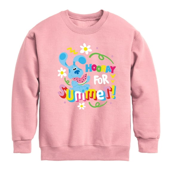 Blue's Clues & You! - Hooray for Summer - Toddler & Youth Crewneck Fleece Sweatshirt