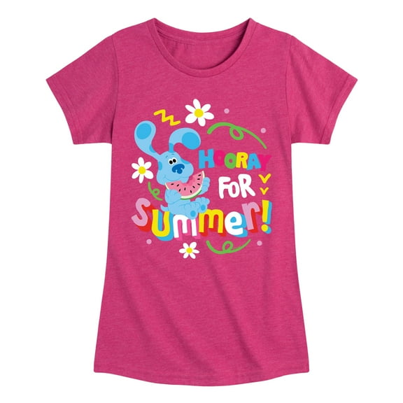 Blue's Clues & You! - Hooray for Summer - Toddler & Youth Girls Short Sleeve Graphic T-Shirt