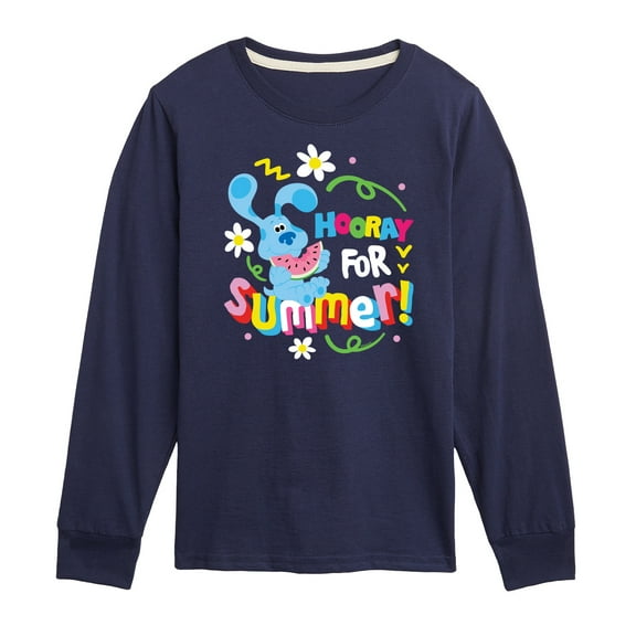 Blue's Clues & You! - Hooray for Summer - Toddler & Youth Long Sleeve Graphic T-Shirt