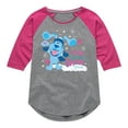 thumbnail image 1 of Blue's Clues & You! - I Love Winter Snow Much - Toddler And Youth Girls Raglan Graphic T-Shirt, 1 of 4