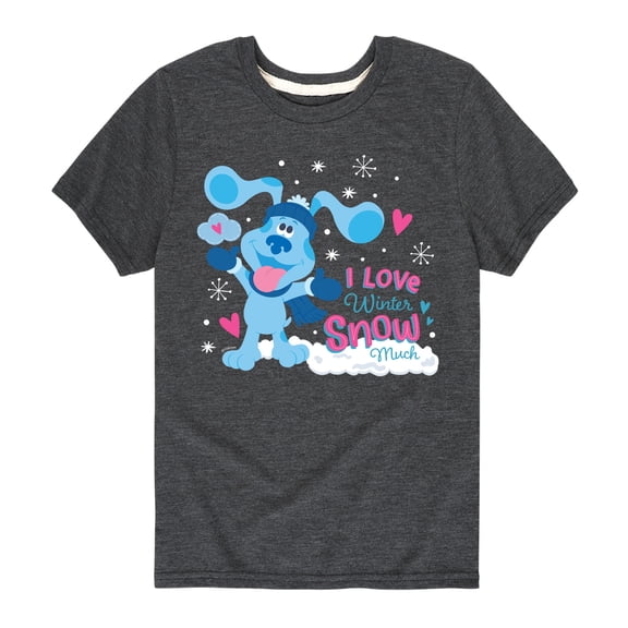 Blue's Clues & You! - I Love Winter Snow Much - Toddler And Youth Short Sleeve Graphic T-Shirt