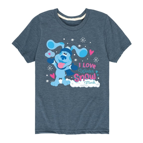Blue's Clues & You! - I Love Winter Snow Much - Toddler And Youth Short Sleeve Graphic T-Shirt