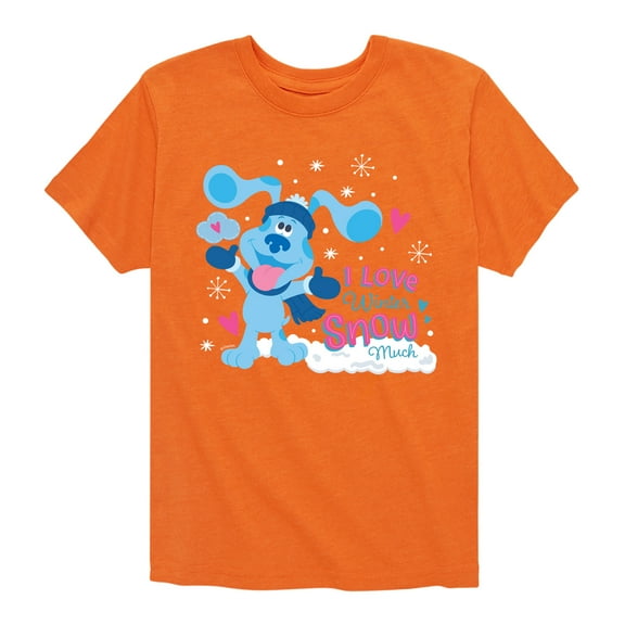 Blue's Clues & You! - I Love Winter Snow Much - Toddler And Youth Short Sleeve Graphic T-Shirt