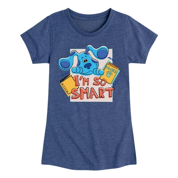 Blue's Clues & You! - I'm So Smart - Toddler & Youth Girls Short Sleeve Graphic T-Shirt