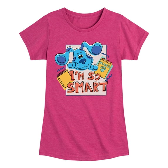 Blue's Clues & You! - I'm So Smart - Toddler & Youth Girls Short Sleeve Graphic T-Shirt