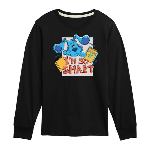 Blue's Clues & You! - I'm So Smart - Toddler & Youth Long Sleeve Graphic T-Shirt