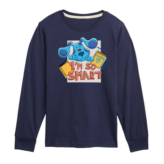 Blue's Clues & You! - I'm So Smart - Toddler & Youth Long Sleeve Graphic T-Shirt
